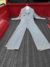 1950  s J C PENNY SUPER BIG MAC HBT COVERALLS SIZE 42 VINTAGE TALON ZIPPER