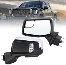 Left Driver Side Mirror Compatible with 2019-2025 GMC Sierra 1500 with Power Fol