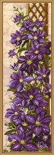 Creative Сross Stitch Embroidery Kit "Clematis" Nova Sloboda