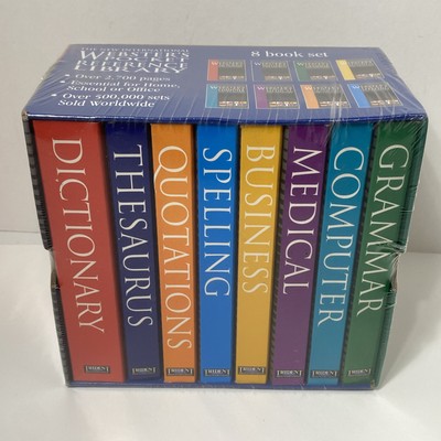 Vintage The New International Websters Pocket Reference Library Set 8 Books NEW
