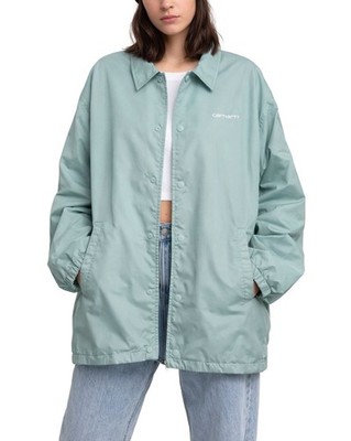 Carhartt WIP Script Coach Jacket Women Sz Medium Soft Aloe NWT