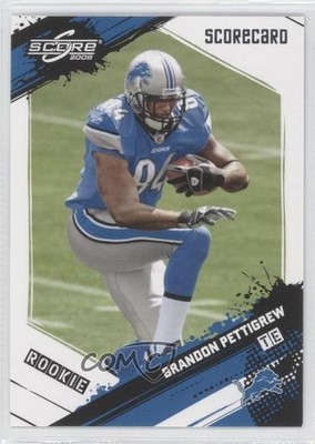 2009 Score Rookie Scorecard 4/299 Brandon Pettigrew #313 Rookie RC 0t6