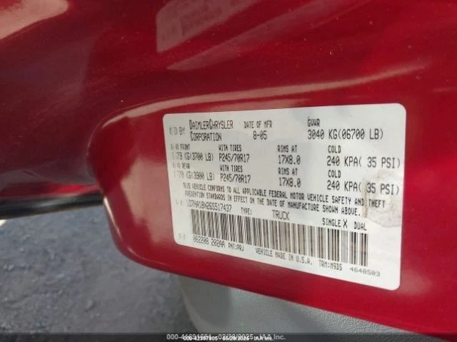 Seat Belt Front Mega Cab Bench Seat Driver Fits 06-07 DODGE 1500 PICKUP 2587698 Foto 3 de 4