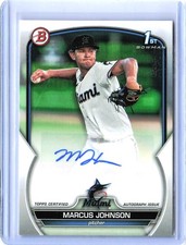 2023 Bowman #PPA-MJ Marcus Johnson Prospect Autographs