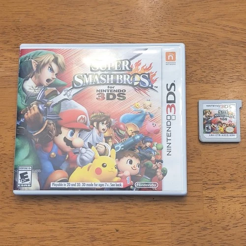 Nintendo Super Smash Bros. Nintendo 3DS Fighting Game NTSC-U/C Manual Included