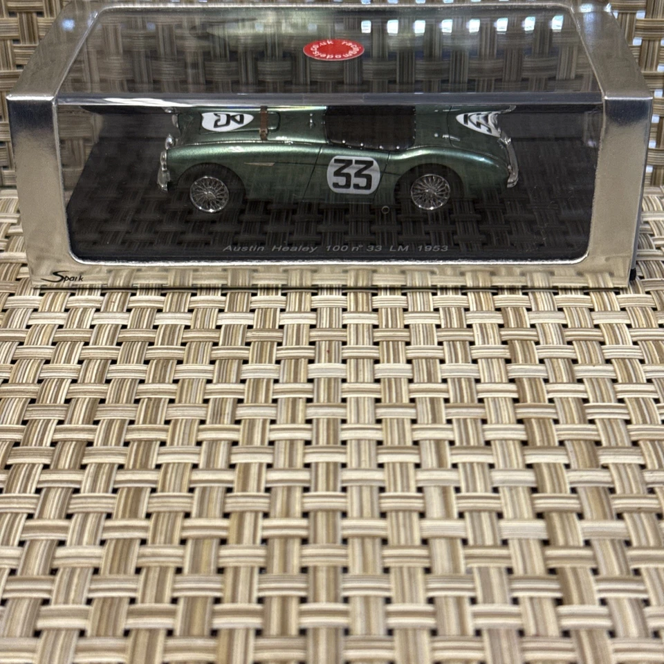 Spark 1:43 S0803 Verde Austin Healey 100 #33 LM 1953 M. Bacquart, G. Wilkins NUEVO Foto 3 de 4