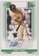 2019 Leaf Perfect Game National Showcase Green 10/10 Daniel Susac Auto nd3