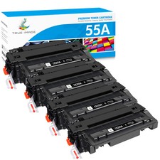 4 PK 55A CE255A Toner Cartridge Compatible For HP LaserJet P3010 P3015 P3015dn