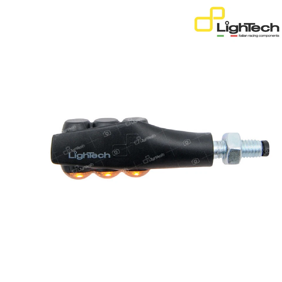 LIGHTECH 2 Indicator Arrows Omol E8 Moto Guzzi Grey 850 2006 > 2016 - Image 3 of 4