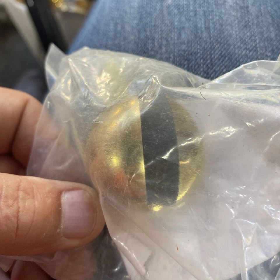 TOPE DE PUERTA DOMO MONTAJE EN SUELO LATÓN MACIZO Foto 3 de 4