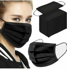 Face Mask Disposable Non Medical Surgical 3-Ply Earloop Mouth Cover 50/100 PCS