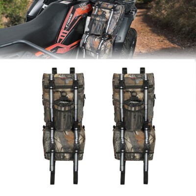 2Pcs ATV Fender Bag Cooler Bag Pack Luggage Storage Cargo For Sportsman Yamaha