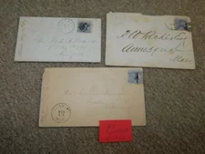 U.S. SCOTT# 114-3 COVERS, FANCY CANCELS