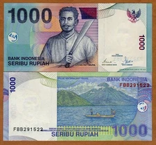 Indonesia, 1000 Rupiah, 2000/2002, P-141 (141c), UNC