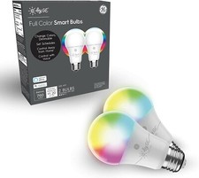 C By GE Full Color Direct Connect Smart LED Bulbs 2 A19 Changing Light Bulbs ,