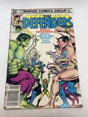 Defenders #119 (1983) Face-off Battle Cover Newsstand  Marvel Comics