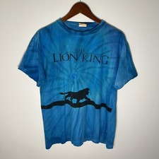 Vintage The Lion King Disney Tie dye 90s Tee shirt Rare Movie Promo Size L