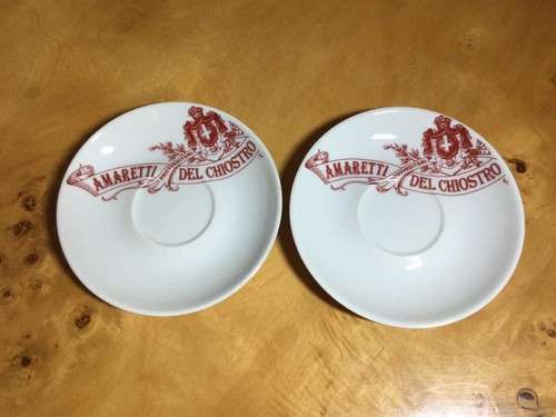 2 x Saucers Amaretti Del Chiostro Italian Advertising Small Size VGC! - Bild 9 von 10