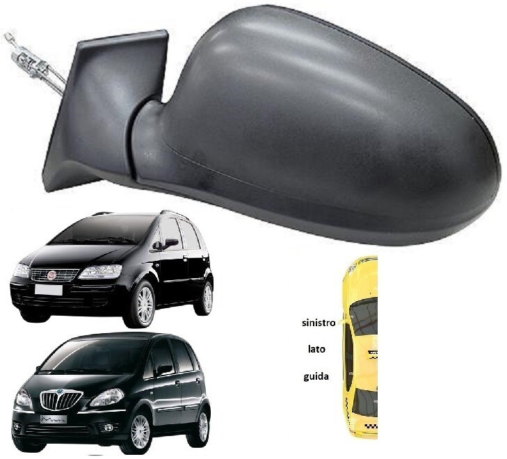 SPECCHIO RETROVISORE SX MECCANICO FIAT IDEA - LANCIA MUSA DAL 2007 IN POI NUOVO