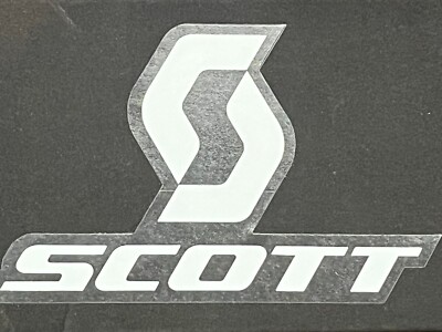 Scott 4er pack Sticker Aufkleber Logo Motocross Enduro Offroad Weiss