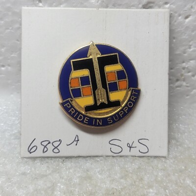 Authentic US Army 688th Supply & Service Battalion DI DUI Insignia Unit ...