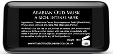 Solid Cologne For Men Arabian Oudh Musk After Shave Aftershave balm 18ml Tin
