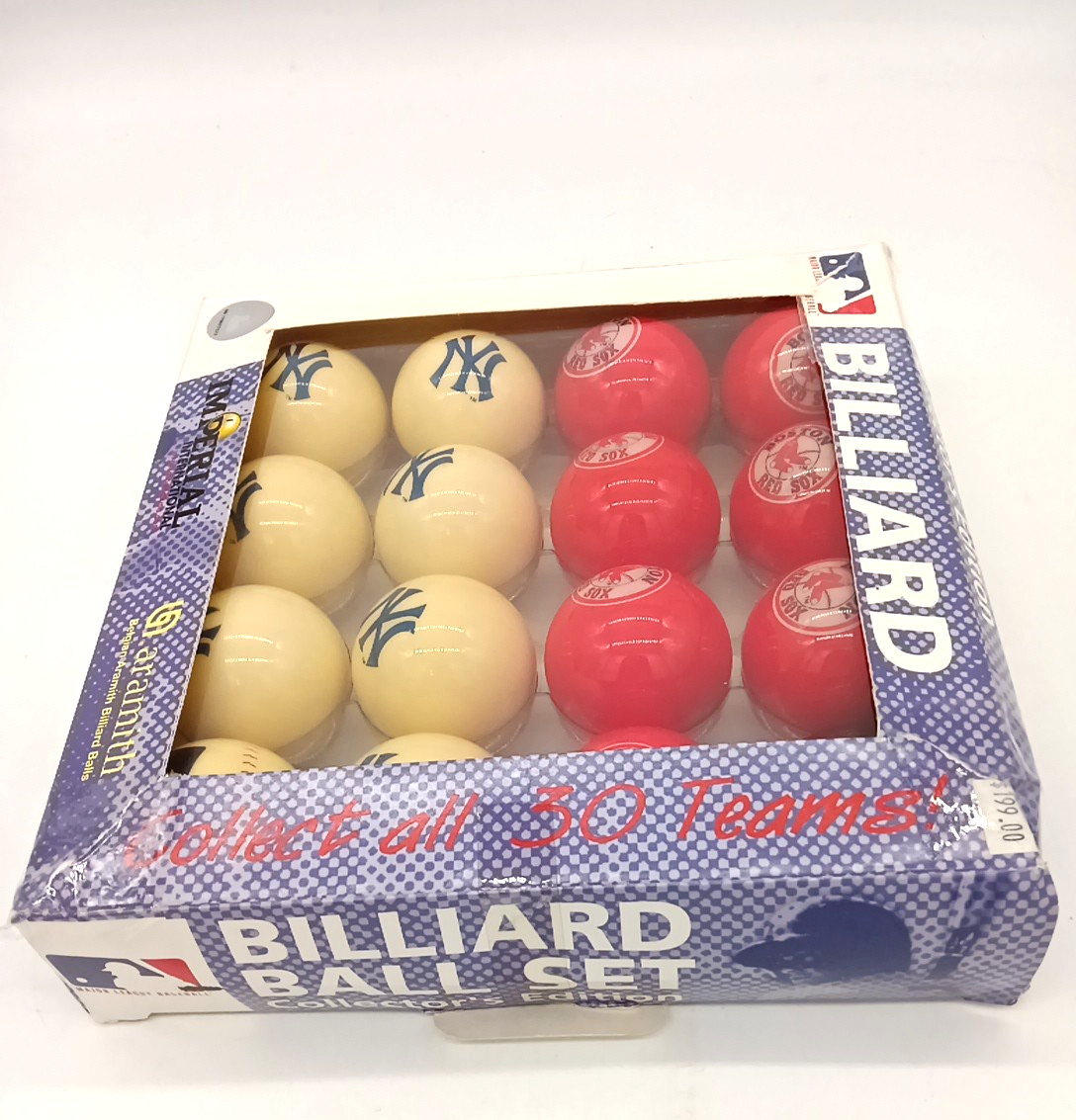Aramith Collectors Billiard Ball Set MLB New York Yankees Boston Red Sox Unused