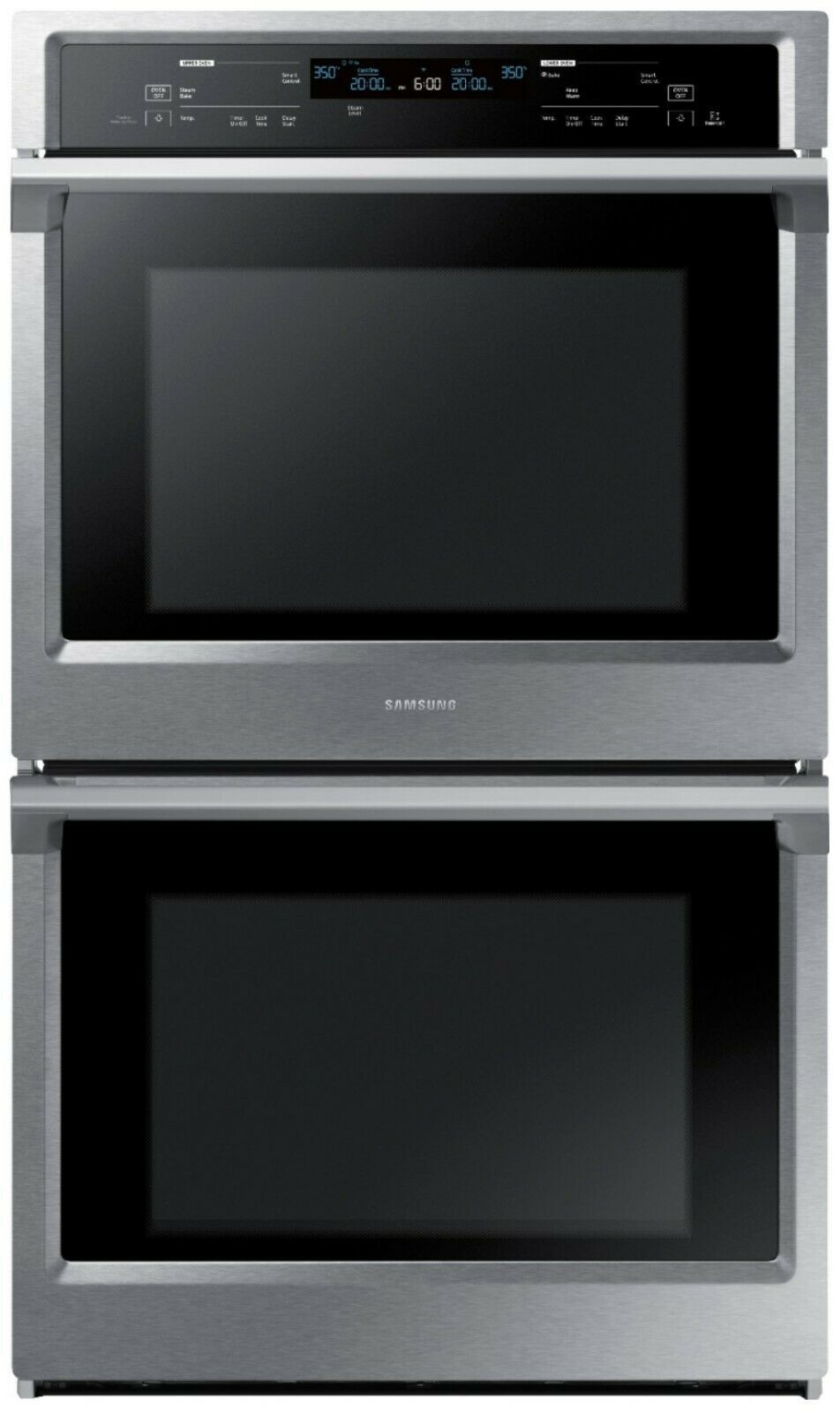 SAMSUNG 30" W Electric Convection & Steam Cook Double Wall Oven