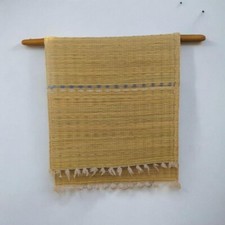 2x Eco-Friendly Moroccan Hassira Straw Rug - Handmade Natural Samar Palm Mat