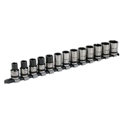 Sealey AK2742B Socket Set 13pc 1/2''Sq Drive Lock-On  6pt Metric - Black Series