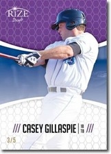 CASEY GILLASPIE 2014 Rize Rookie PURPLE Paragon RAYS RC #/5