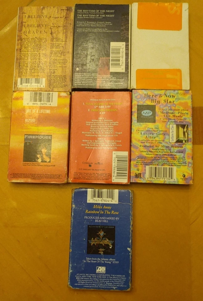 7xCassette SINGLE Lot (Promos:Letters To Cleo+Flaming Lips) Corona NYC Cover Art Foto 3 de 4