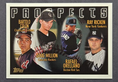 1996 Topps Prospects Bartolo Colon, Doug Million, Rafael Orellano, Ray Ricken