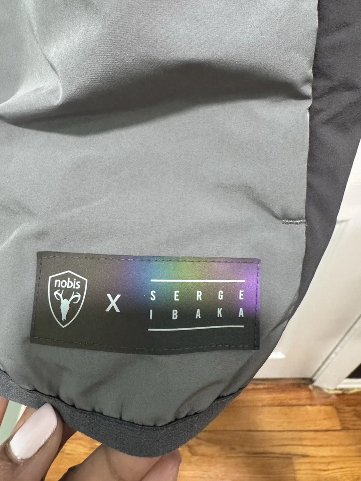 Chaqueta Chaleco Nobis Ibaka Cremallera Completa Chaleco Pequeño Gris Jaspeado Foto 2 de 4