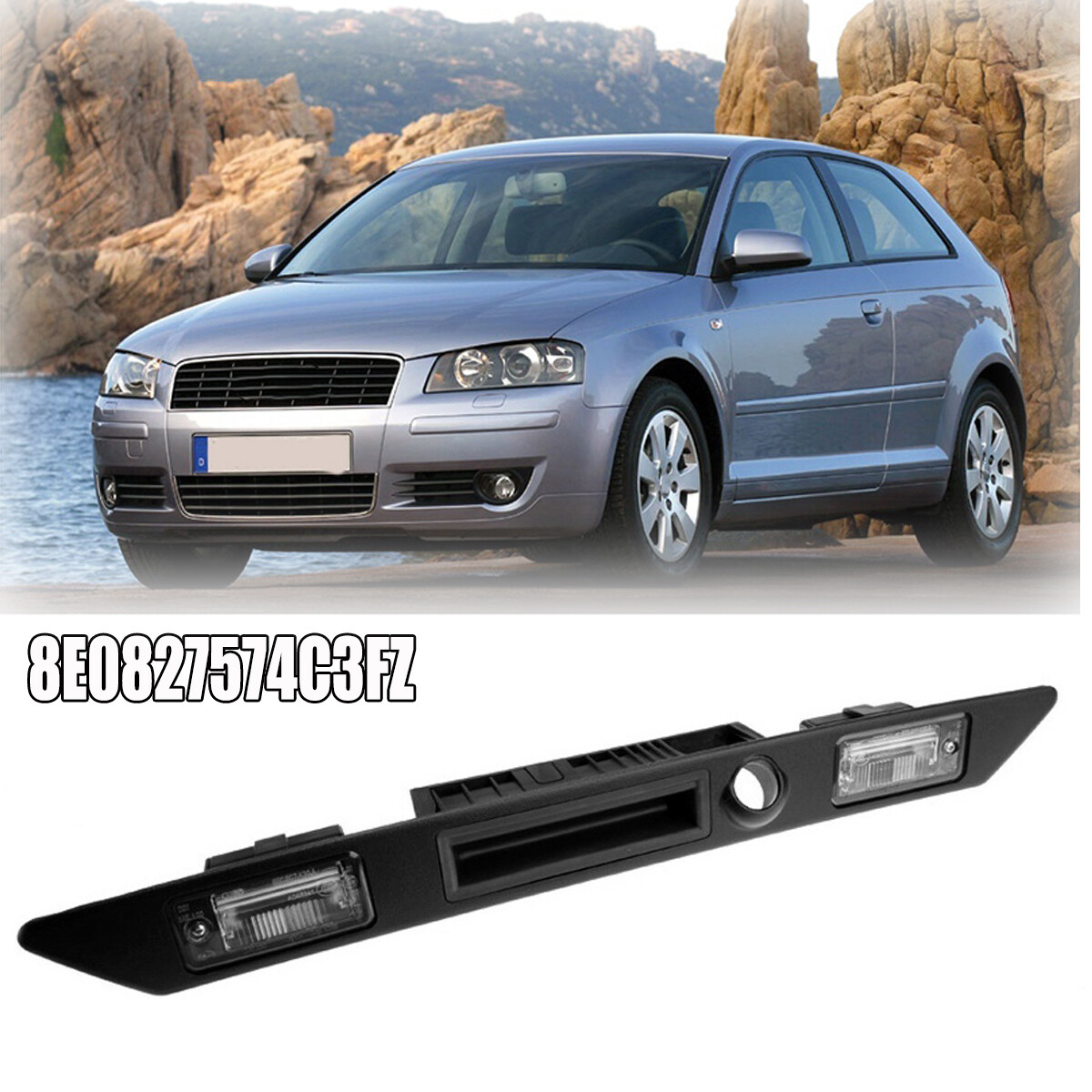 FOR AUDI A4 B7 05-08 TRUNK GRIP HANDLE TRIM MOLDING 8E0827574C3FZ