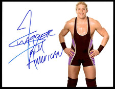 JACK SWAGGER / JAKE HAGER  SIGNED 8.5X11 PHOTO - WWE HEAVEYWEIGHT CHAMP