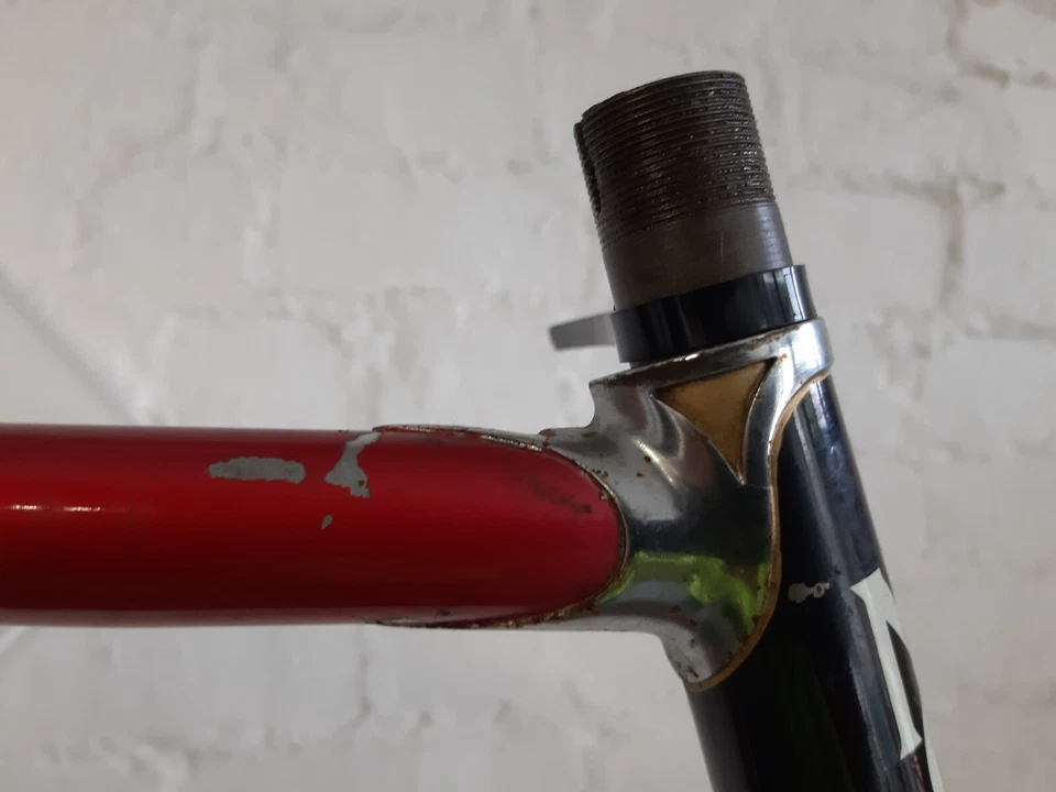 Mick Howarth 57cm Reynolds 531 vintage road racing frame & forks Portacatena - Image 4 of 4