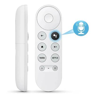 G9N9N Voice Remotes Control Compatible with Google Chromecast 4k Snow GA01409-US
