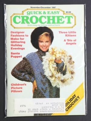   ARTS AND CRAFTS QUICK AND EASY CROCHET  ANGELS PILLOWS SANTA NOV 1987 