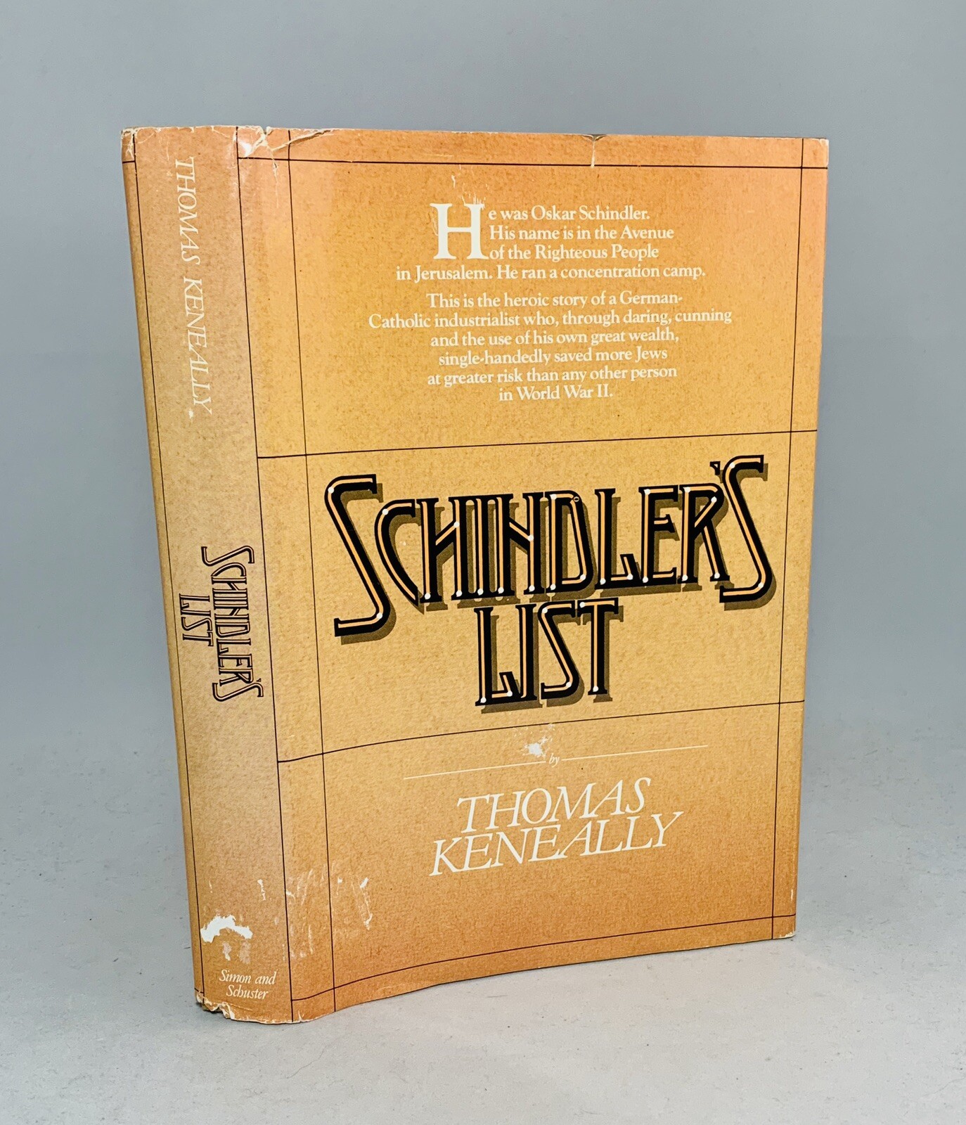 Schindler's ListThomas KeneallySIGNED!!First U.S. Edition/1st