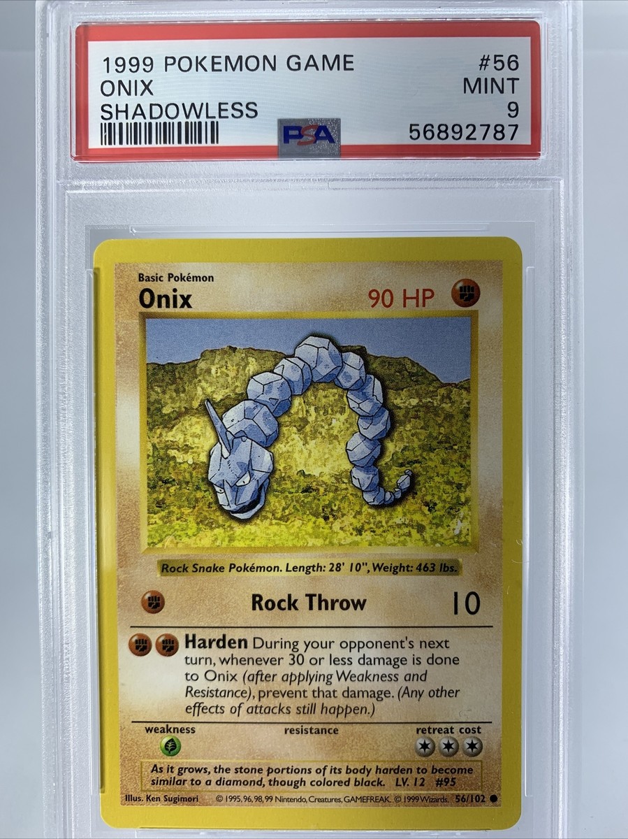 shadowless/シャドーレス】 イワーク/Onix 56/102英語版 shadowless