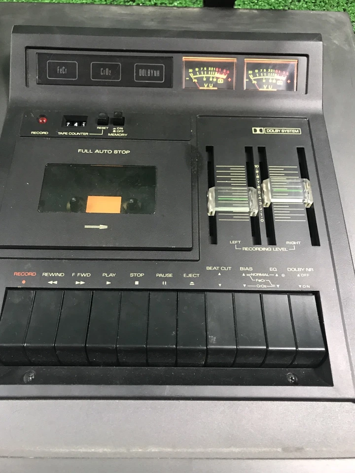 винтажный Sanyo GXT 5000 проигрыватель кассетная лента рекордер Dolby ультра редкая как есть wow - Изображение 4 из 4