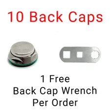 10 New Star Dental 430 SWL Push Button Back Cap W/ Free Back Cap Wrench