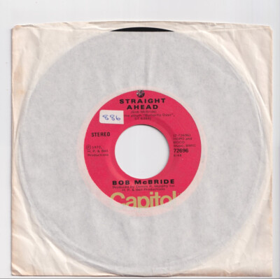 (AB468) Bob McBride, Straight Ahead - 1972 - 7'' vinyl