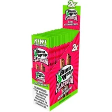 Double Platinum Wraps - Kiwi Strawberry Flavor Wraps - 25 Pouches (2 Per Pack)