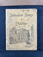 Salvation Songs for Children Number One 1939 Songbook, Vintage Paperback 