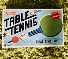 Ridley's House of Novelties Table Tennis Set: 3 Balls 2 Bats Net 6+ New