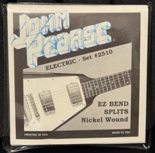 (ONE SET) John Pearse Electric Guitar Strings EZ BEND SPLITS 2510 10-52 Nickel W