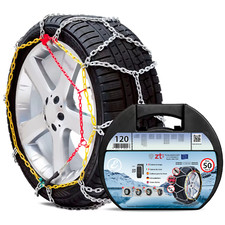 Catene neve auto metallo 9 mm omologate TUV GS Onorm montaggio rapido gruppo 120
