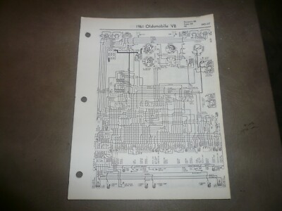 1961 -1969 Oldsmobile Wiring Diagrams National Auto Service Pages - Vintage